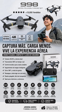 DRON 998PRO CAMARA 4K 🤩